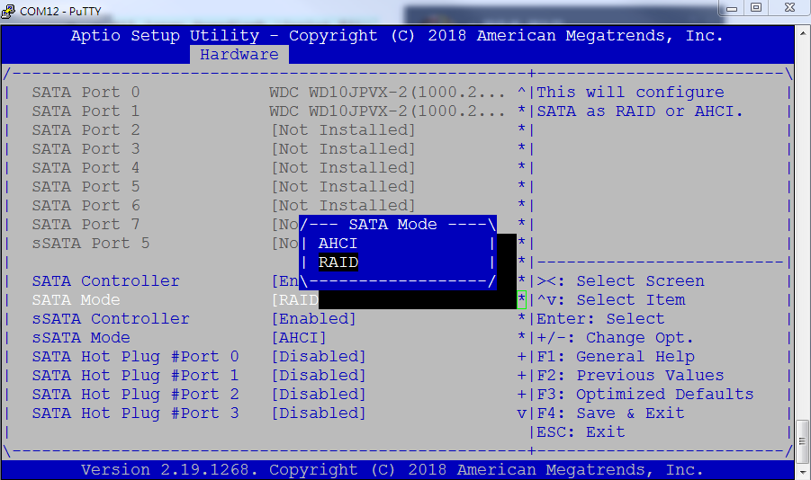 Sata raid option rom uefi driver что это